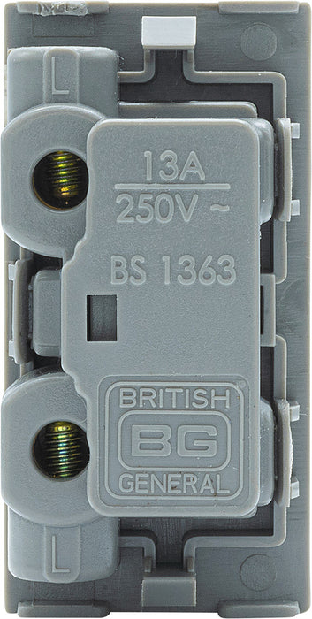 BG EMFUSEG Euro Module 13A Fused Module - Grey - westbasedirect.com
