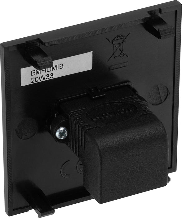 BG EMHDMIB Euro Module HDMI Outlet - Black - westbasedirect.com