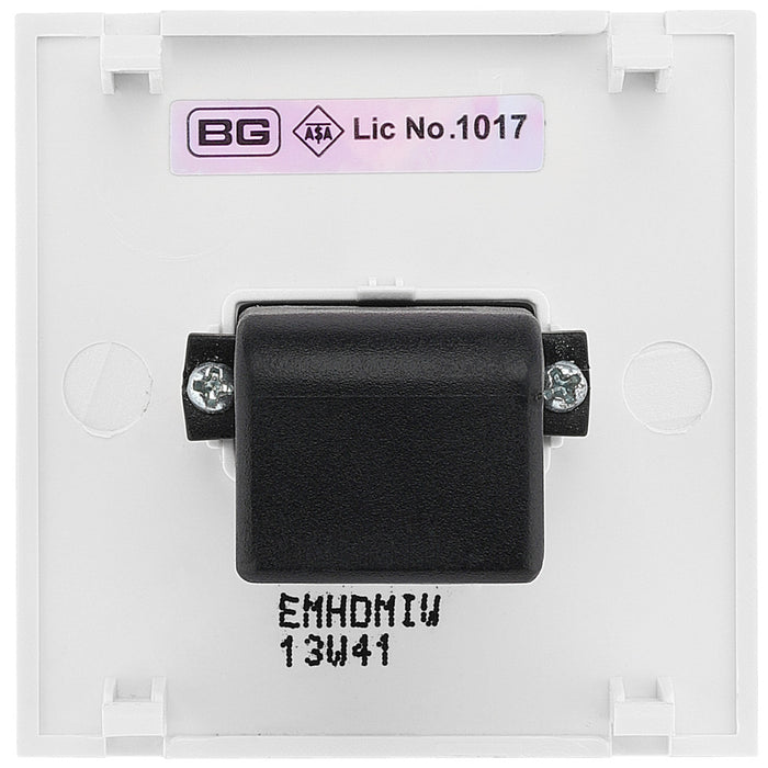 BG EMHDMIW Euro Module HDMI Outlet - White - westbasedirect.com