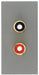 BG EMRCA2G Euro Module RCA x2 Outlet - Grey - westbasedirect.com