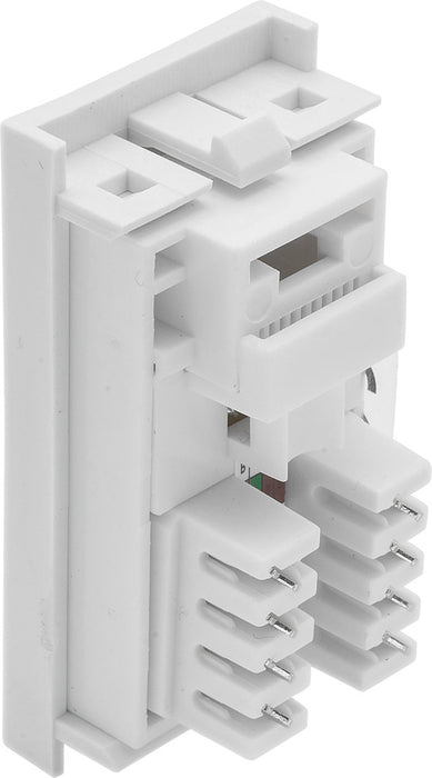 BG EMRJ45C5EW Euro Module Data RJ45, CAT5e (IDC) - White - westbasedirect.com