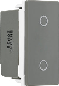 BG EMTDMG Euro Module Master Touch LED Dimmer - Grey