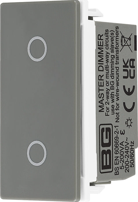 BG EMTDMG Euro Module Master Touch LED Dimmer - Grey - westbasedirect.com