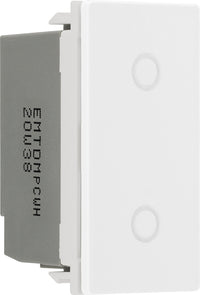 BG EMTDMPCWH Euro Module Master Touch LED Dimmer - PC White