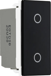 BG EMTDSB Euro Module Slave Touch LED Dimmer - Black