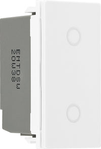 BG EMTDSW Euro Module Slave Touch LED Dimmer - White