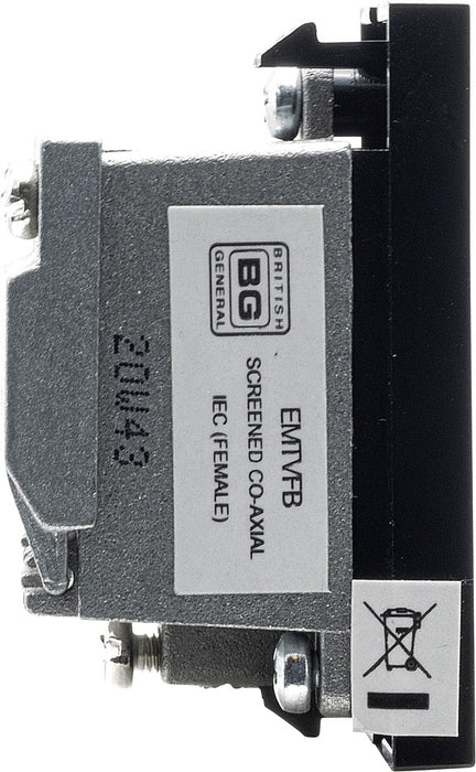 BG EMTVFB Euro Module IEC Female (Return) - Black - westbasedirect.com