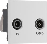 BG EMTVFMW Euro Module TV & Radio - White