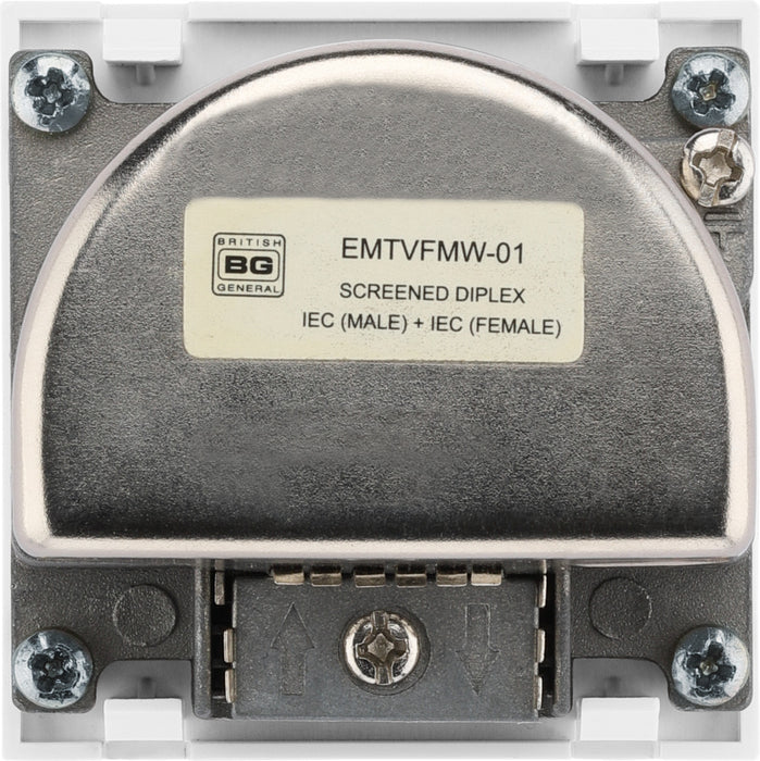 BG EMTVFMW Euro Module TV & Radio - White - westbasedirect.com