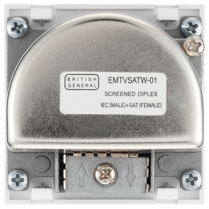 BG EMTVSATW Euro Module TV & Satellite - White - westbasedirect.com