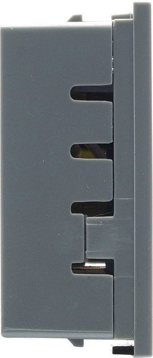 BG EMUSB3G Euro Module 3.1A USB Charger - Grey - westbasedirect.com
