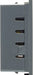 BG EMUSB3G Euro Module 3.1A USB Charger - Grey - westbasedirect.com