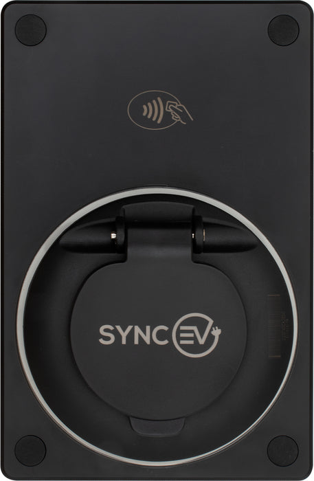 SyncEV Compact Car Charger 7.4kW Type 2 Socketed WiFi Only - Black - westbasedirect.com