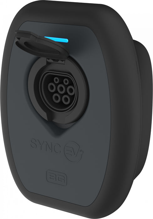 SyncEV BG EVS7G Domestic 7.4kW EV Car Charger Socket WiFi Only - Black - westbasedirect.com