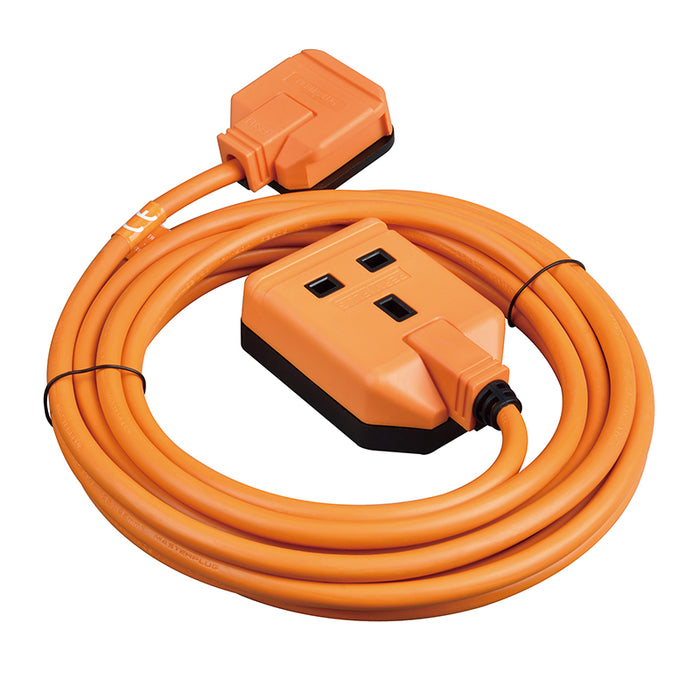 Masterplug EXS13110O 1 Socket 10m 13A Heavy Duty Extension Lead Orange —