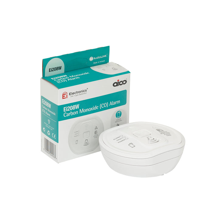 Aico Ei208W Battery Powered AudioLINK Carbon Monoxide (CO) Alarm Lithium Battery RadioLINK upgradeable - westbasedirect.com