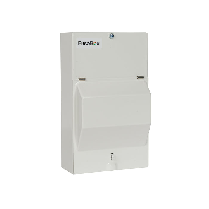 FuseBox F1004E 4 Module Metal Enclosure with Earth & Neutral Terminal Bars - westbasedirect.com