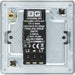 BG FBN81 Flatplate Screwless 2-Way Single Trailing Edge Dimmer Push On/Off - Black Nickel - westbasedirect.com