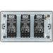 BG FBN83 Flatplate Screwless 2-Way Triple Trailing Edge Dimmer Push On/Off - Black Nickel - westbasedirect.com