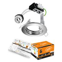 Brite-R FDL Fixed Downlight Satin/Brushed Chrome