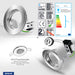 Brite-R FDL Fixed Downlight Satin/Brushed Chrome - westbasedirect.com