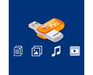 Philips USB 2.0 128GB Vivid Edition Orange - westbasedirect.com