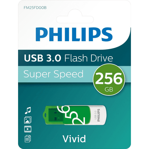 Philips USB 3.0 256GB Vivid Edition Green - westbasedirect.com