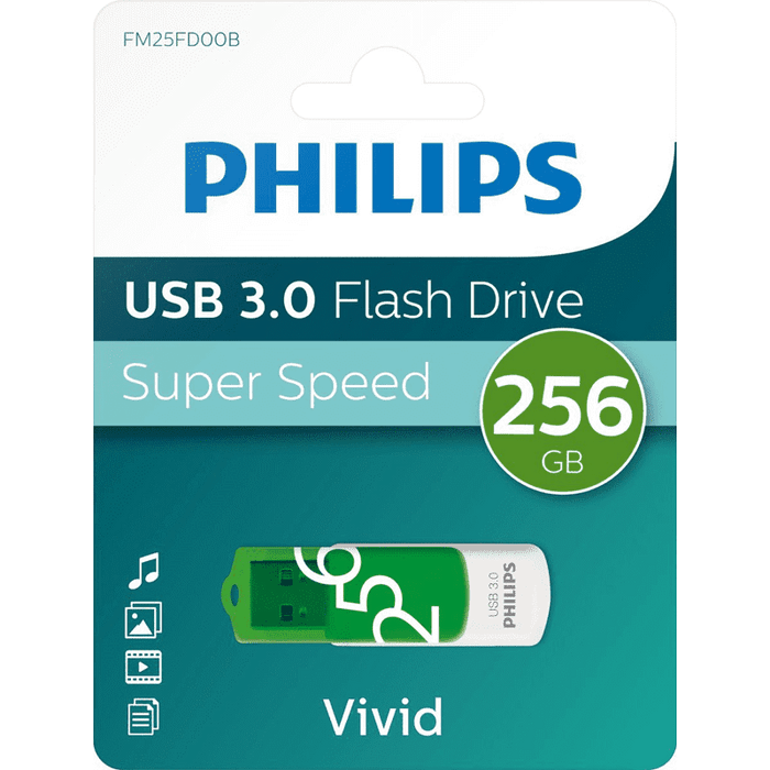 Philips USB 3.0 256GB Vivid Edition Green - westbasedirect.com