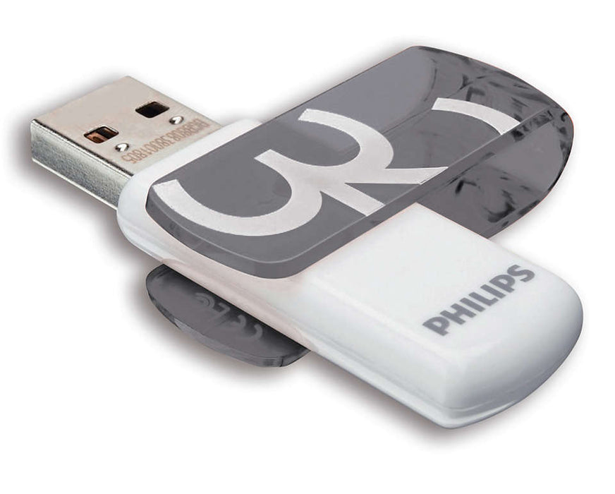 Philips USB 2.0 32GB Vivid Edition Grey - westbasedirect.com