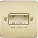 Knightsbridge FP1100BB Flat Plate 10AX 3 Pole Fan Isolator Switch - Brushed Brass - westbasedirect.com