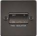 Knightsbridge FP1100GM Flat Plate 10AX 3 Pole Fan Isolator Switch - Gunmetal - westbasedirect.com