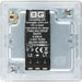 BG FPC81 Flatplate Screwless 2-Way Single Trailing Edge Dimmer Push On/Off - Polished Chrome - westbasedirect.com