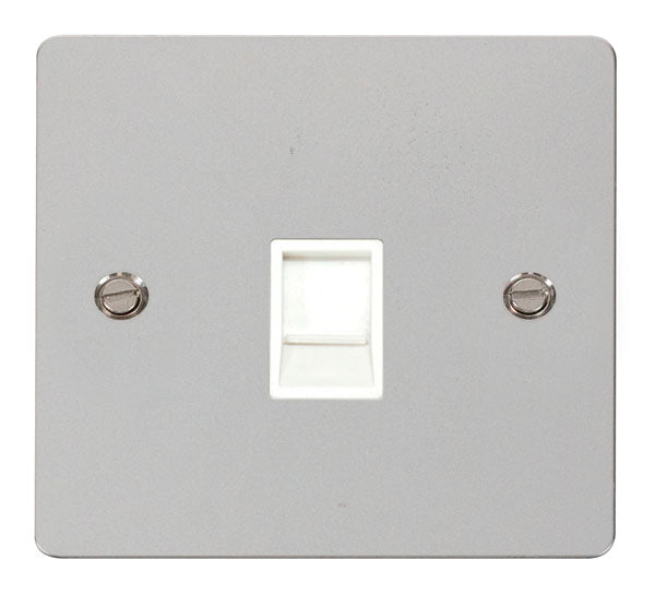 Click Define FPCH115WH Flat Plate Single RJ11 (Irish/US) Outlet - Poli ...