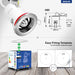 Brite-R FRFDL Fire Rated Fixed Downlight Satin/Brushed Chrome - westbasedirect.com