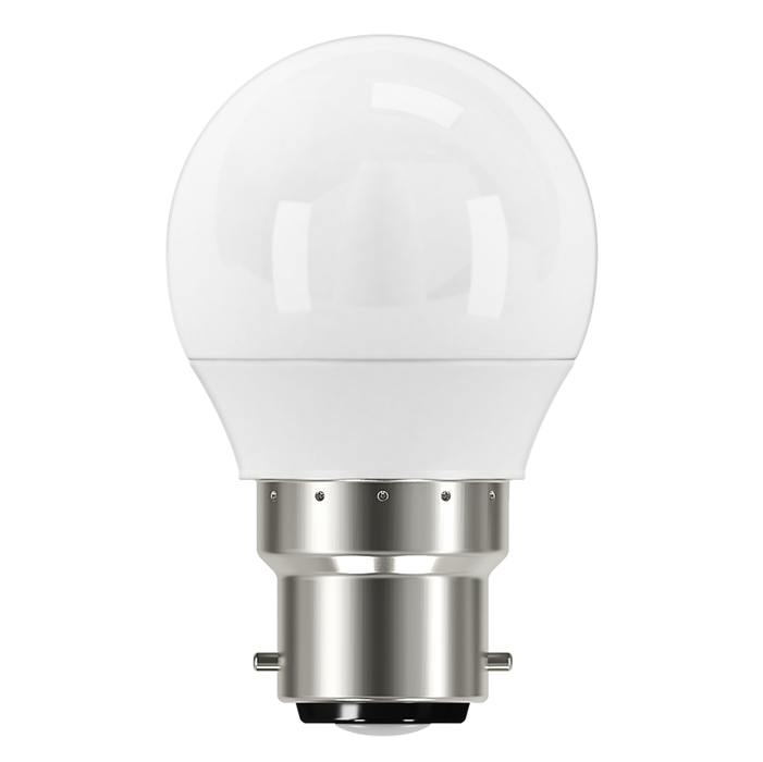 Energizer 5.2W 470lm B22 BC Golf LED Bulb Opal Warm White 2700K - westbasedirect.com