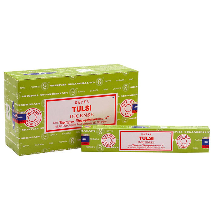 Satya Tulsi 15g | Full Box (12x12) - westbasedirect.com