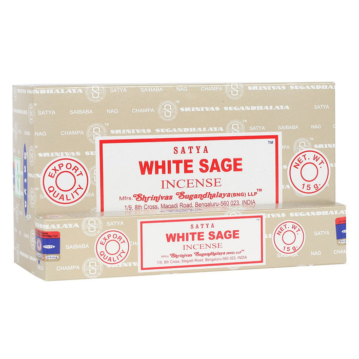 Satya White Sage 15g | Full Box (12x12) - westbasedirect.com