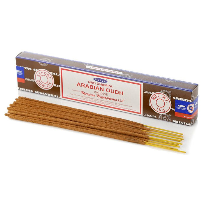 Satya Arabian Oudh 15g | 1 Pack (12 Sticks) - westbasedirect.com