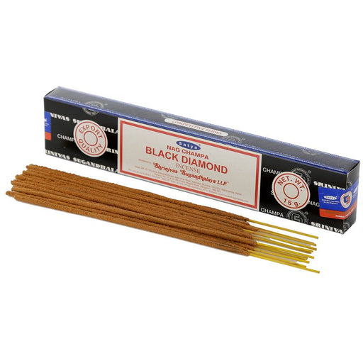 Satya Black Diamond 15g | 1 Pack (12 Sticks) - westbasedirect.com