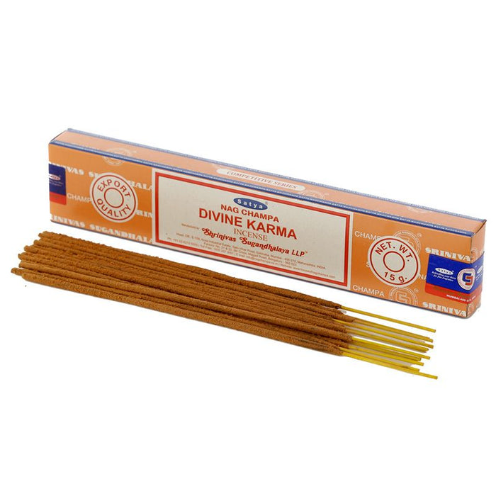 Satya Divine Karma 15g | 1 Pack (12 Sticks) - westbasedirect.com