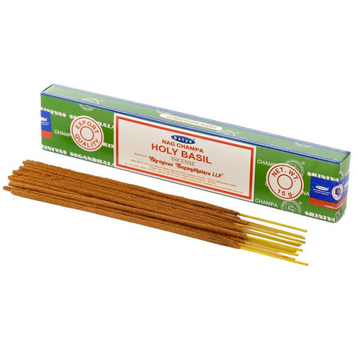 Satya Holy Basil 15g | 1 Pack (12 Sticks) - westbasedirect.com