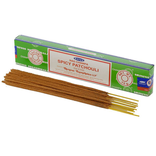 Satya Spicy Patchouli 15g | 1 Pack (12 Sticks) - westbasedirect.com