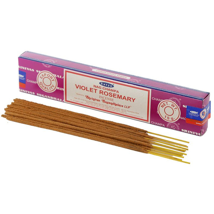 Satya Violet Rosemary 15g | 1 Pack (12 Sticks) - westbasedirect.com