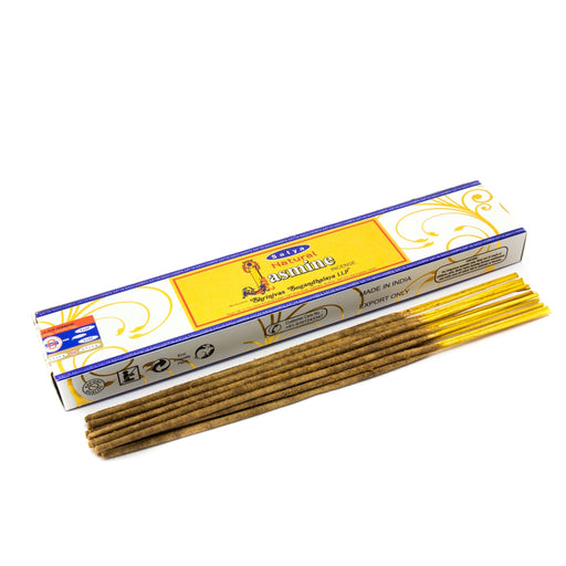 Satya Natural Jasmine 15g | 1 Pack (12 Sticks) - westbasedirect.com