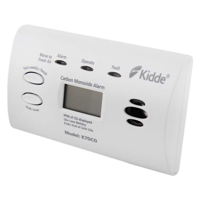 Kidde K7DCO Battery Powered Carbon Monoxide Alarm Alkaline Batteries, 10 Year Sensor Life with Digital Display - westbasedirect.com