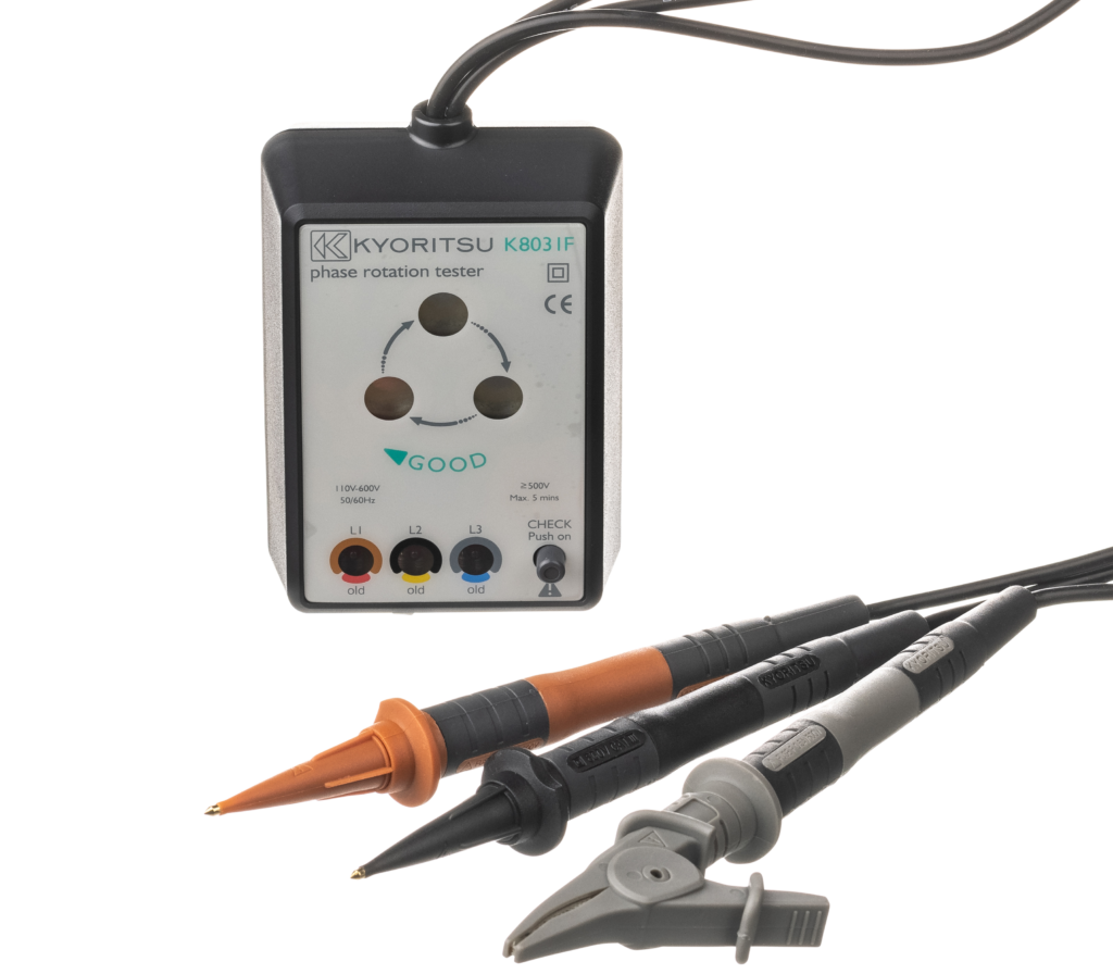 Kewtech KEW8031F 3 Phase Rotation Meter with Intuitive Rotating Disc ...