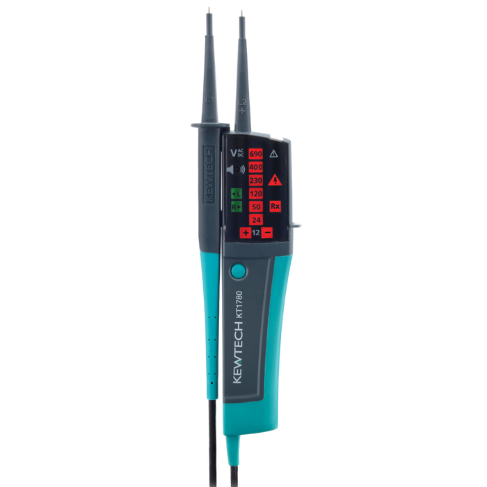 Kewtech KT1780 Advanced 2 Pole Voltage & Continuity Tester - westbasedirect.com