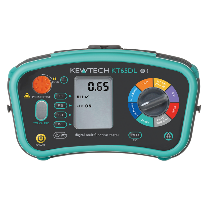 Kewtech KT65DL Digital MFT 8in1 with 8212 USB KEW Report & ACC050 - westbasedirect.com