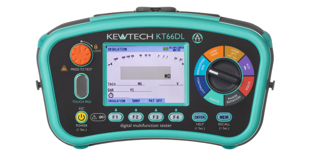 Kewtech KT66EV Kit with KT66DL 12in1 MFT & KEWEVSE (EV Charging Point Adapter) - westbasedirect.com