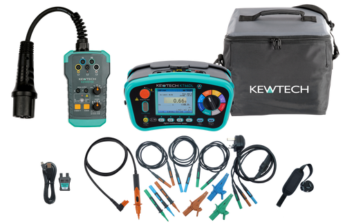 Kewtech KT66EV Kit with KT66DL 12in1 MFT & KEWEVSE (EV Charging Point Adapter) - westbasedirect.com
